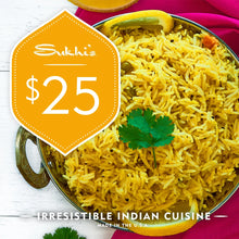 Load image into Gallery viewer, Sukhi's $25 e-Gift Card
