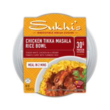 Load image into Gallery viewer, 11 oz Chicken Tikka Masala Curry Rice Bowl Refrigerated
